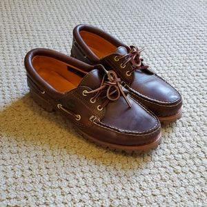 Timberland 3 Eye Brown Leather Classic Platform Lug Boots - US Women's 9.5